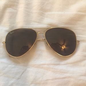 Classic Ray Ban Aviators Gold